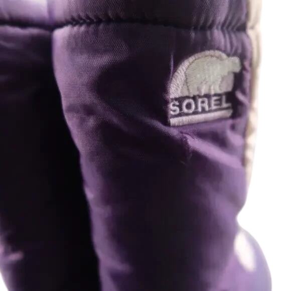 Sorel Shoes Kids 6 Boot Winter Snow Cub Purple Pull On Lined Warm Active Outdoor - Picture 12 of 15